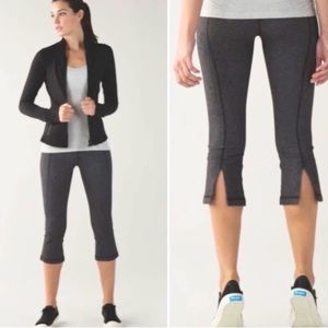 Lululemon herringbone split leg Capri